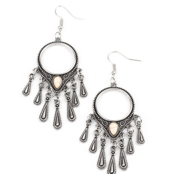 Ranger Rhythm ~ White Earrings