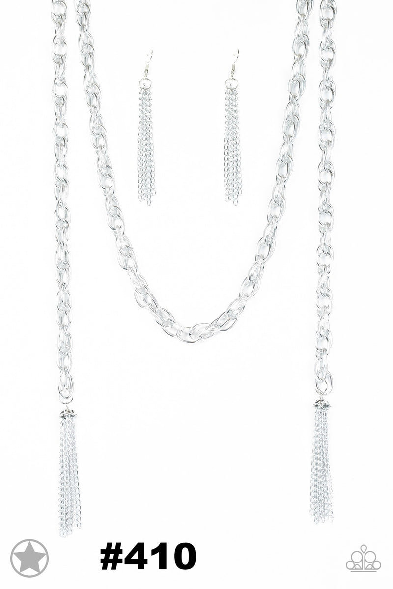 Scarfed For Attention ~ Silver Necklace