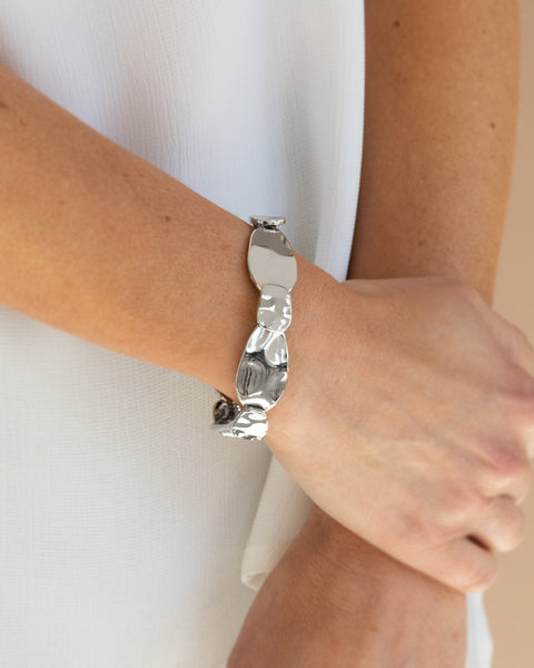 Absolutely Applique ~ Silver Bracelet