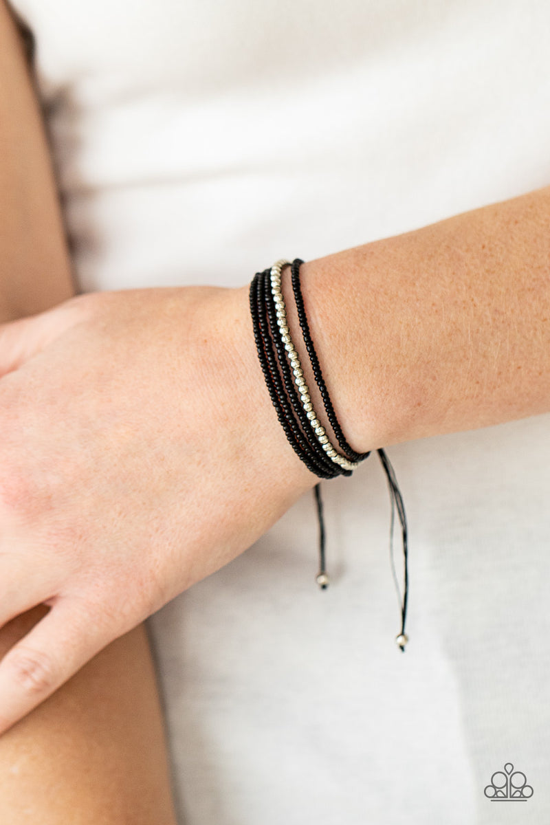 All Beaded Up ~ Black Bracelet