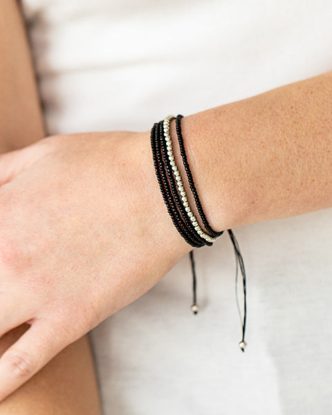 All Beaded Up ~ Black Bracelet