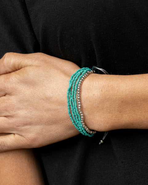 All Beaded Up ~ Blue Bracelet