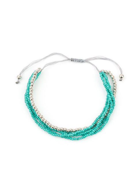 All Beaded Up ~ Blue Bracelet