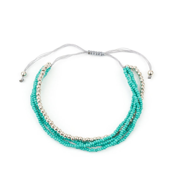 All Beaded Up ~ Blue Bracelet