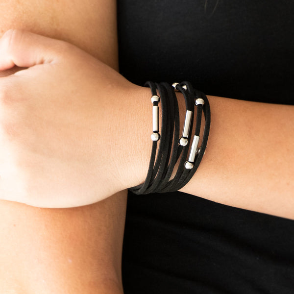 Back To Backpacker ~ Black Bracelet