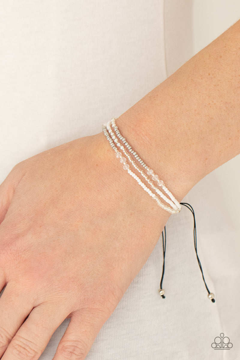 BEAD Me Up, Scotty! ~ White Bracelet
