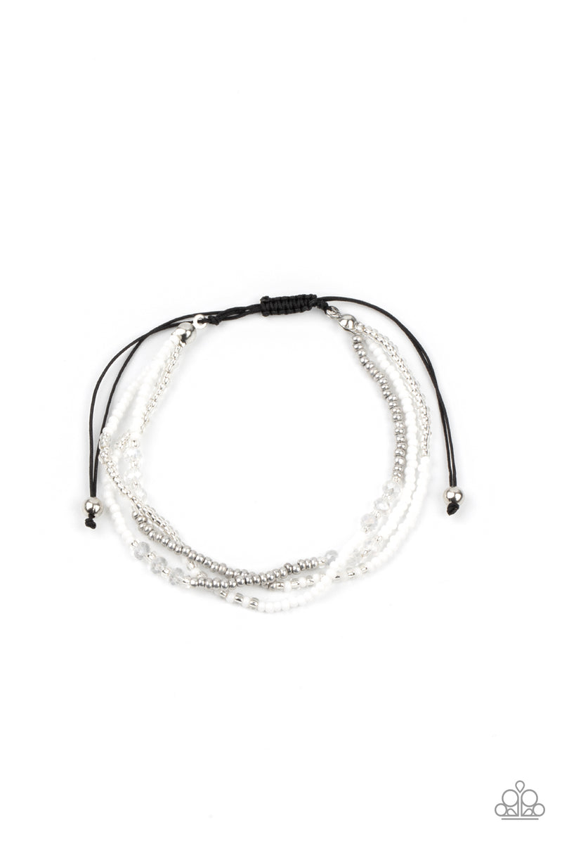 BEAD Me Up, Scotty! ~ White Bracelet