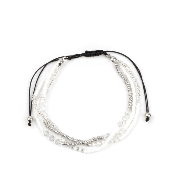 BEAD Me Up, Scotty! ~ White Bracelet