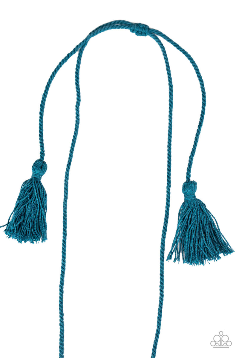 Between You And Macrame ~ Blue Necklace