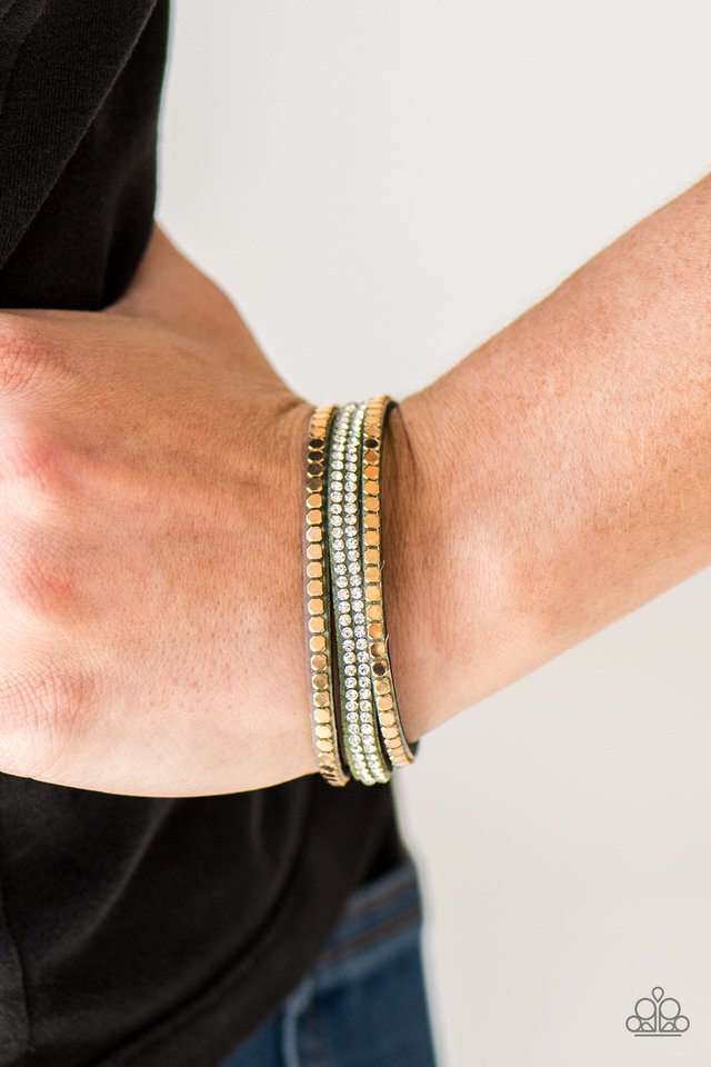 Bomb Squad ~ Green Wrap Bracelet