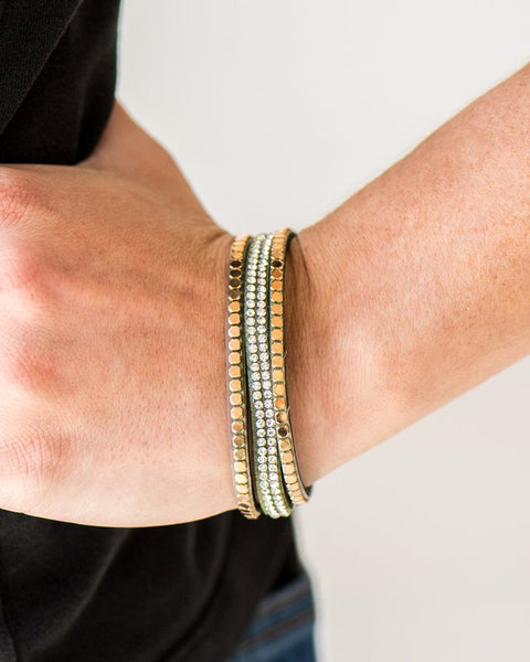 Bomb Squad ~ Green Wrap Bracelet