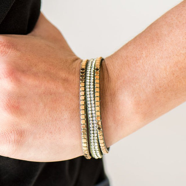 Bomb Squad ~ Green Wrap Bracelet