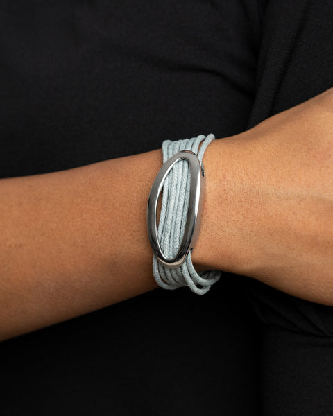 Corded Couture ~ Silver Bracelet
