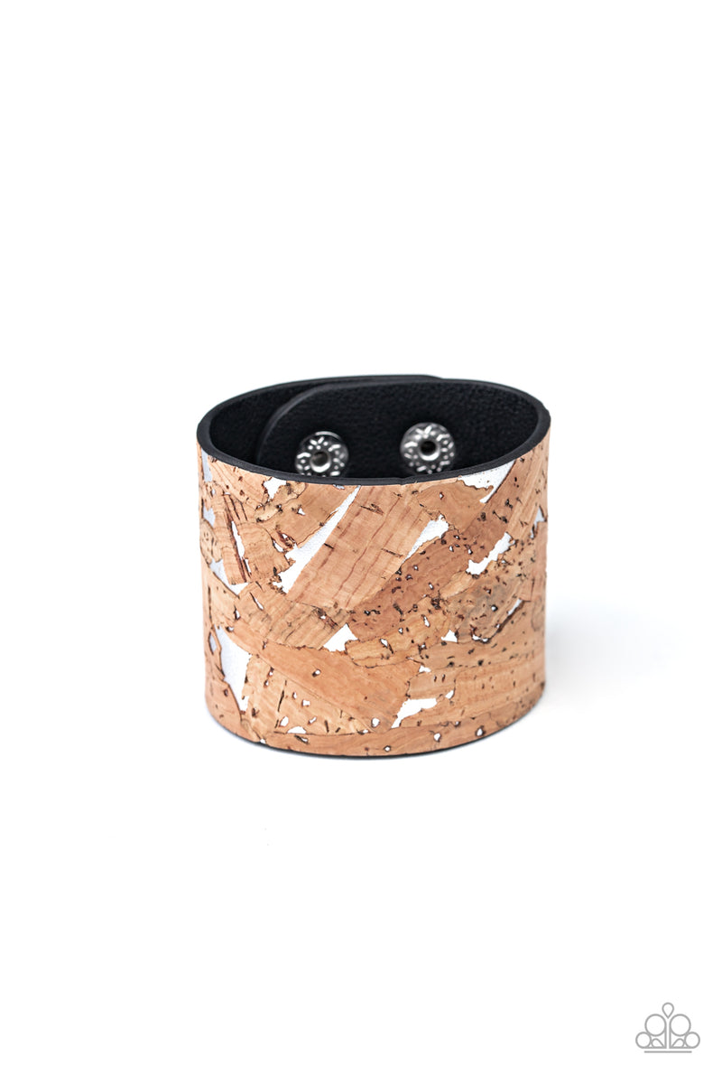 Cork Congo ~ Silver Bracelet