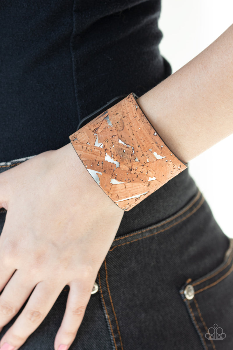 Cork Congo ~ Silver Bracelet