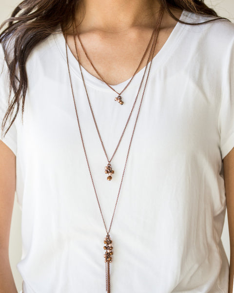 Crystal Cruiser ~ Copper Necklace