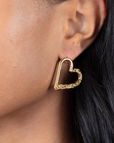 Cupid, Who? ~ Gold Earrings
