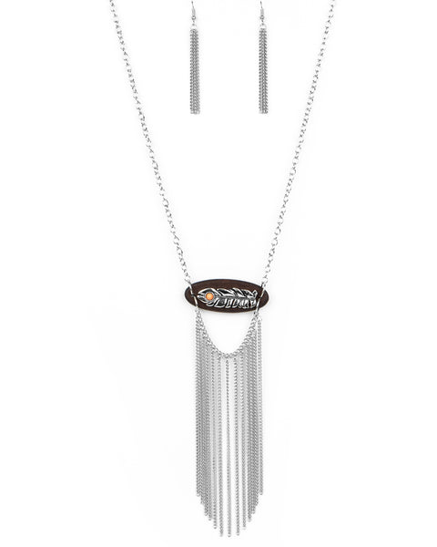 Desert Spirit ~ Orange Necklace