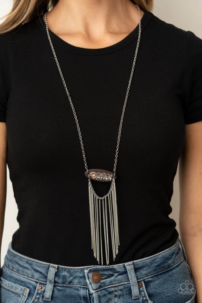 Desert Spirit ~ Orange Necklace