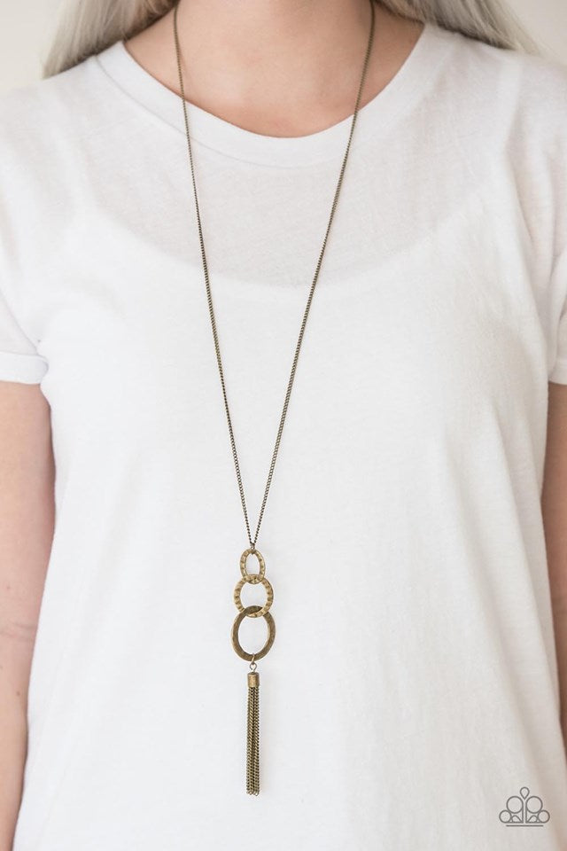 Don't Bold Back ~ Brass Necklace