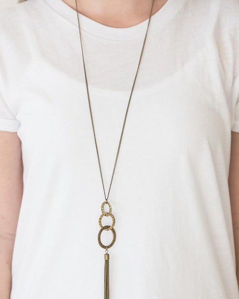 Don't Bold Back ~ Brass Necklace