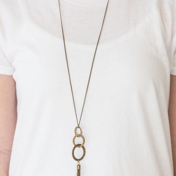 Don't Bold Back ~ Brass Necklace
