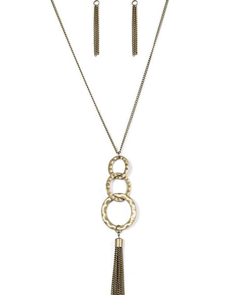 Don't Bold Back ~ Brass Necklace