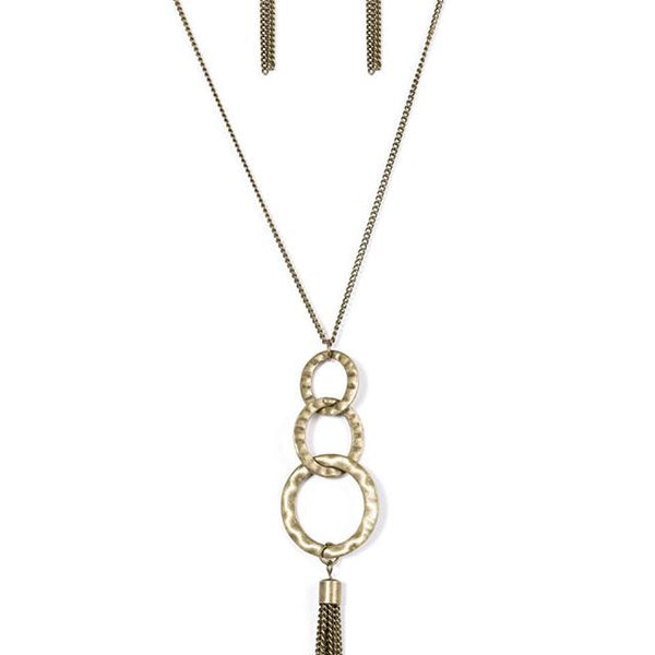 Don't Bold Back ~ Brass Necklace
