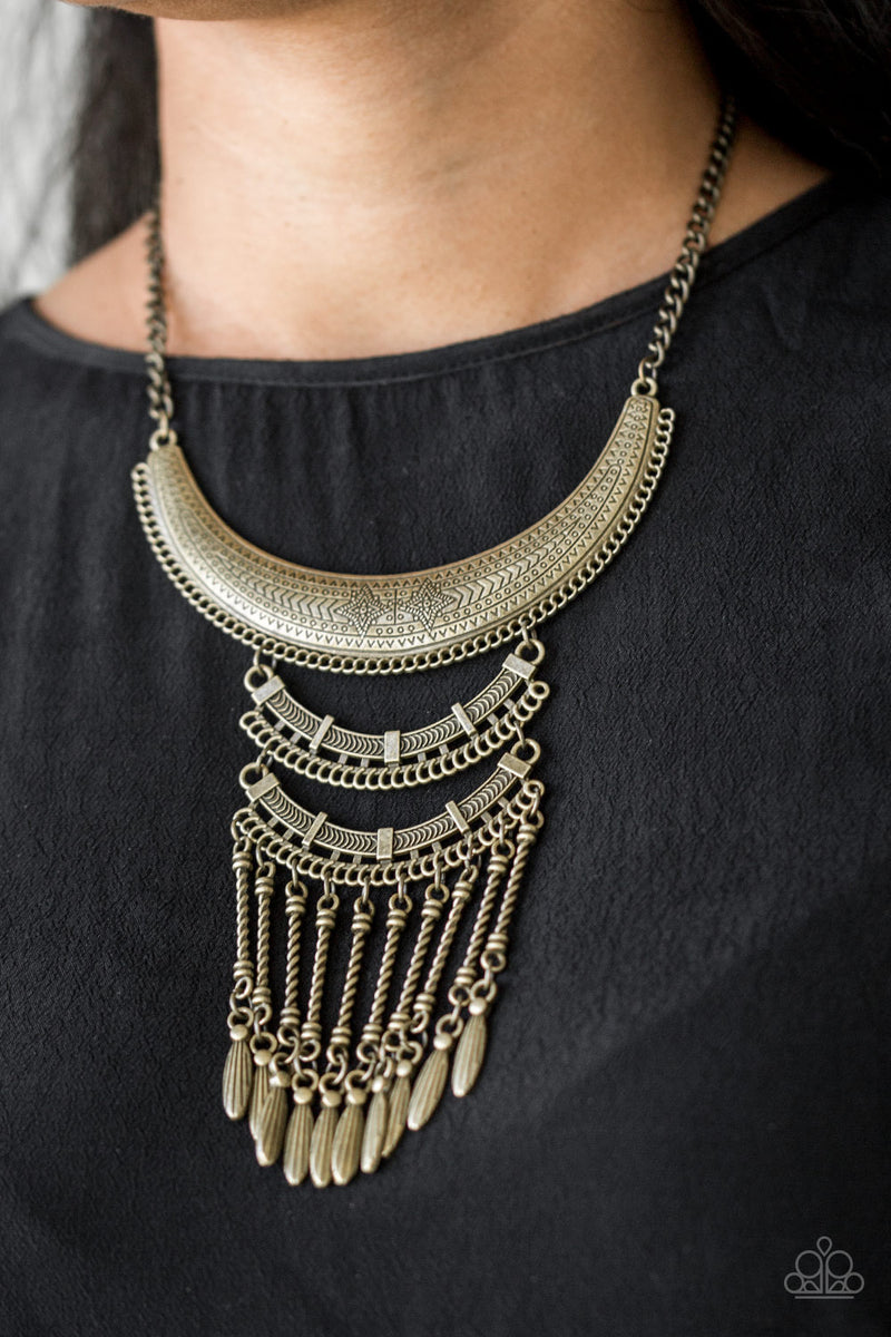 Eastern Empress ~ Brass Necklace