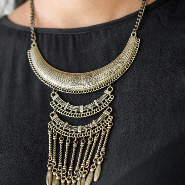 Eastern Empress ~ Brass Necklace