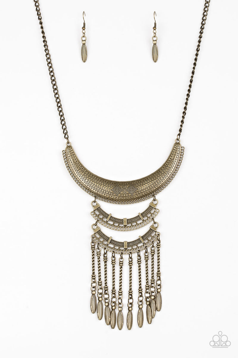 Eastern Empress ~ Brass Necklace