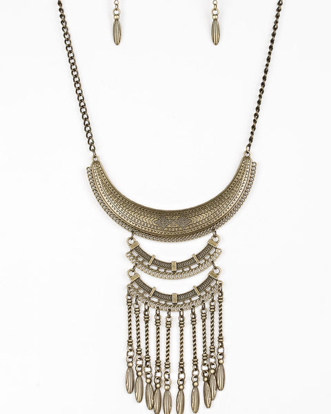 Eastern Empress ~ Brass Necklace