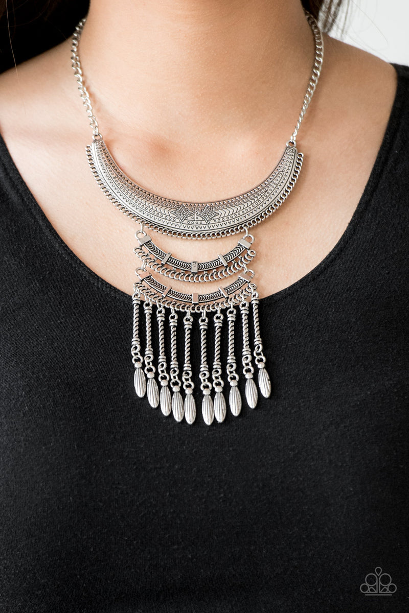 Eastern Empress ~ Silver Necklace