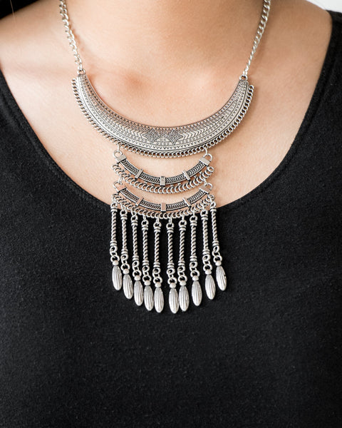 Eastern Empress ~ Silver Necklace