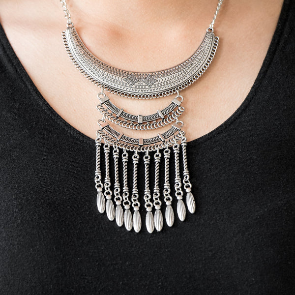 Eastern Empress ~ Silver Necklace