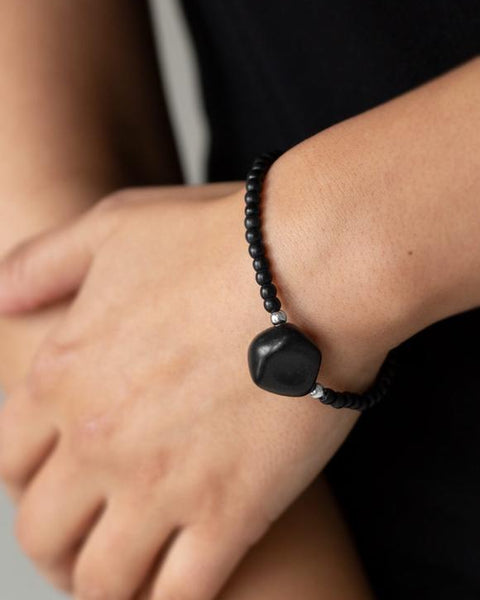 Eco Eccentricity ~ Black Bracelet