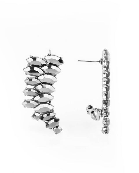 Explosive Elegance ~ Silver Earrings