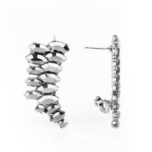 Explosive Elegance ~ Silver Earrings