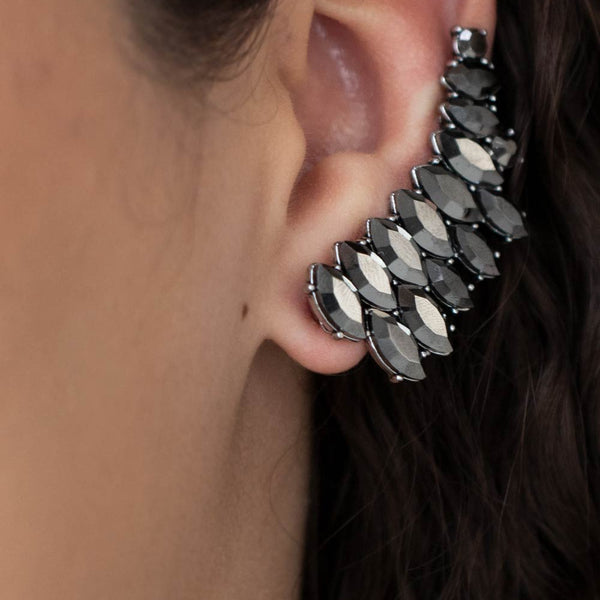 Explosive Elegance ~ Silver Earrings