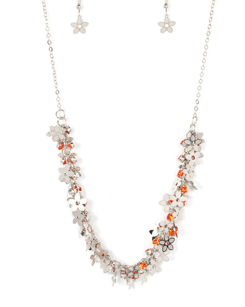 Fearlessly Floral ~ Orange Necklace