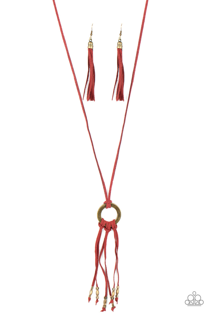 Feel At Homespun ~ Red Necklace
