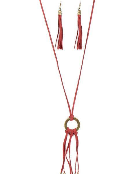 Feel At Homespun ~ Red Necklace