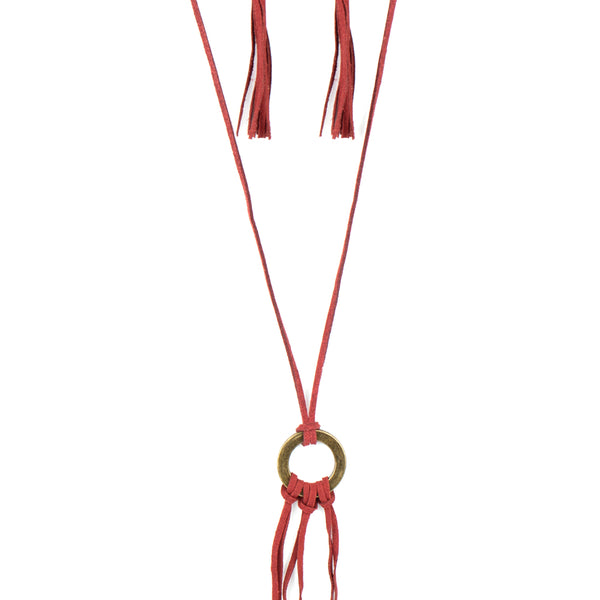 Feel At Homespun ~ Red Necklace
