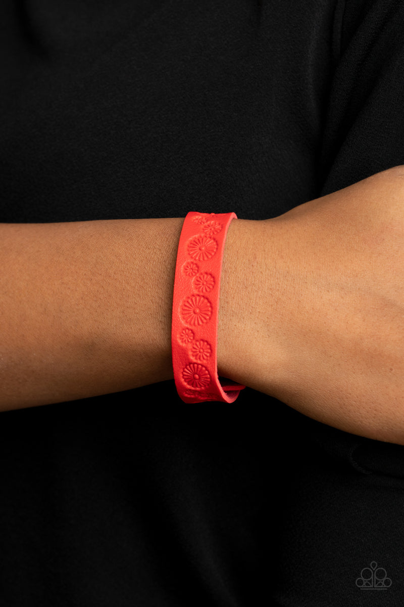 Follow The Wildflowers ~ Red Bracelet