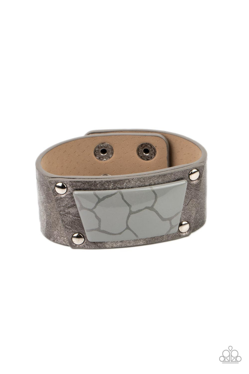 Geo Glamper ~ Silver Bracelet