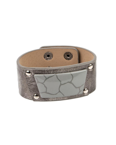 Geo Glamper ~ Silver Bracelet