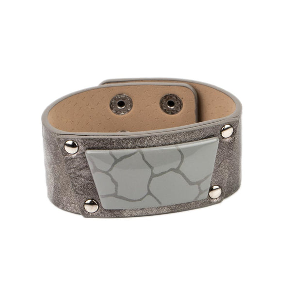 Geo Glamper ~ Silver Bracelet