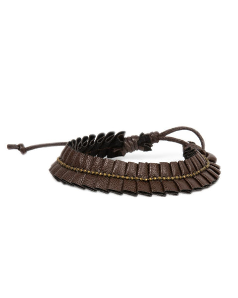 Hard To PLEATS ~ Brass Bracelet