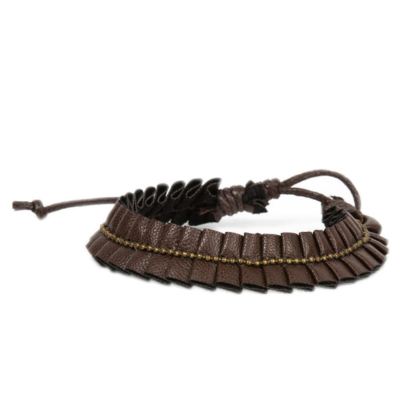 Hard To PLEATS ~ Brass Bracelet