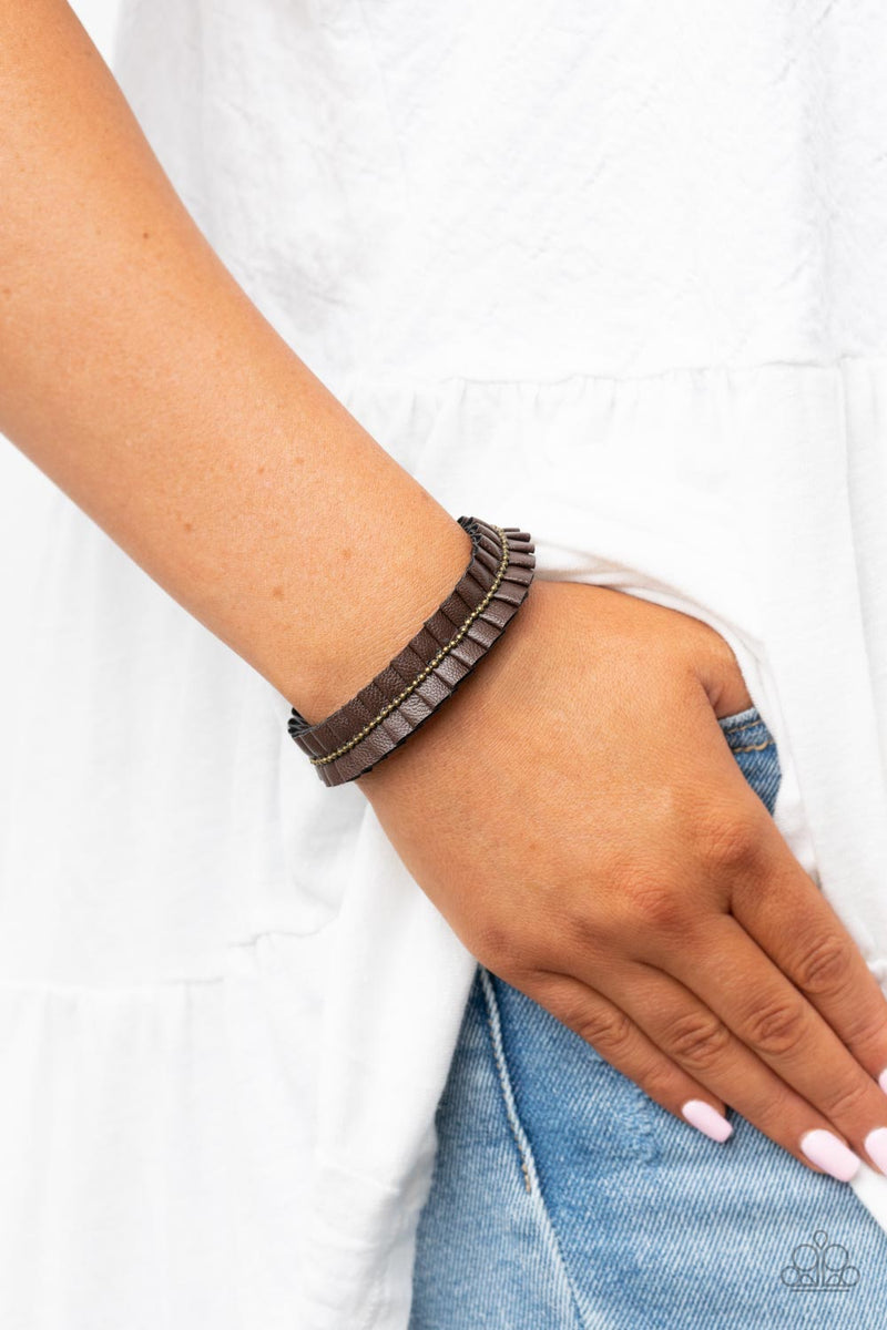 Hard To PLEATS ~ Brass Bracelet